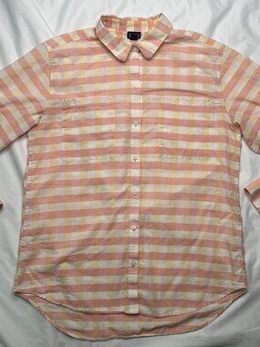 Patagonia Lightweight A/C Button Down Shirt Women's Small Hemp Hiking Camp Pink